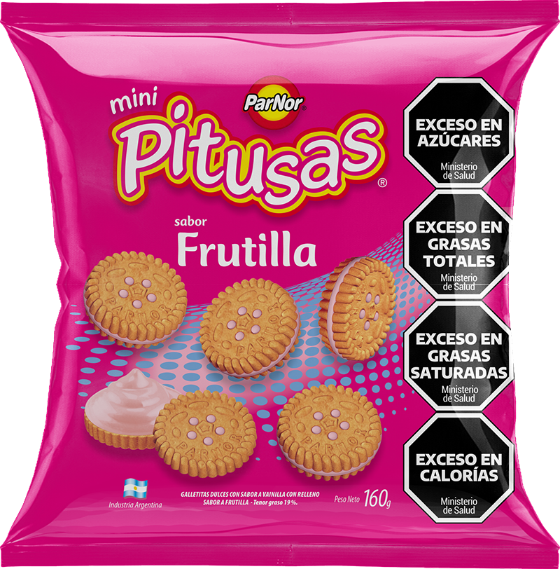 GALLETAS MINI PITUSAS FRUTI 160 G X 30U