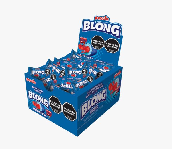 CHICLE BLONG BLUE PINTA BOCA DISPL x 40u - Imagen 2